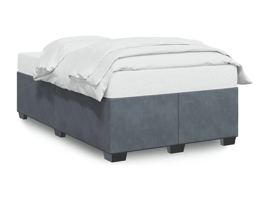 Bedframe zonder matras 120x200 cm fluweel donkergrijs