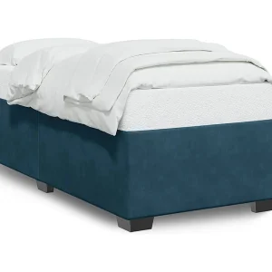 Bedframe fluweel blauw 90×190 cm Bedframe fluweel blauw 90×190 cm