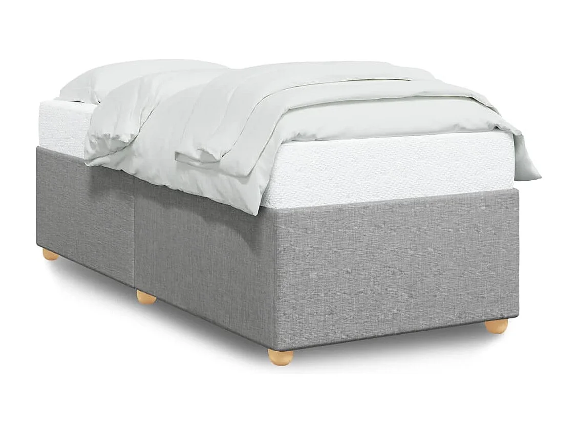 Bedframe zonder matras 80x200 cm stof lichtgrijs