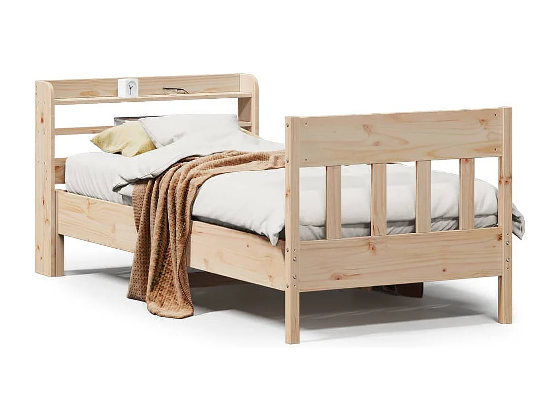 Bedframe zonder matras massief grenenhout 90x190 cm