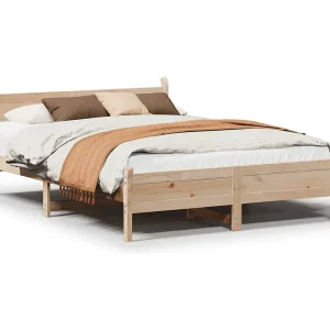 Bedframe zonder matras massief grenenhout 150×200 cm Bedframe zonder matras massief grenenhout 150×200 cm