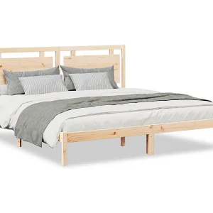 Bedframe extra lang zonder matras massief hout 180×210 cm Bedframe extra lang zonder matras massief hout 180×210 cm