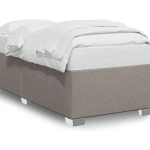 Bedframe zonder matras 80×200 cm stof taupe
