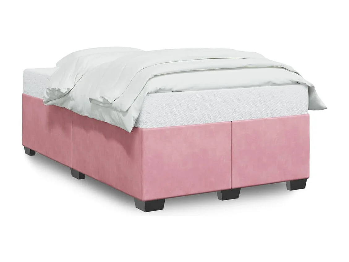 Bedframe fluweel roze 120x200 cm