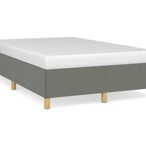 Bedframe zonder matras 120×190 cm stof donkergrijs Bedframe zonder matras 120×190 cm stof donkergrijs