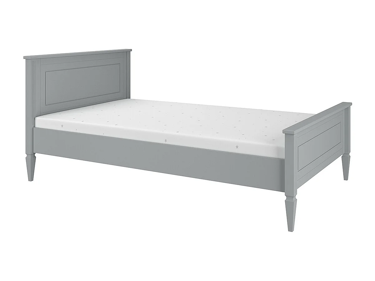 Bed 120x200 inclusief lattenbodem Bellamy Ines Grijs