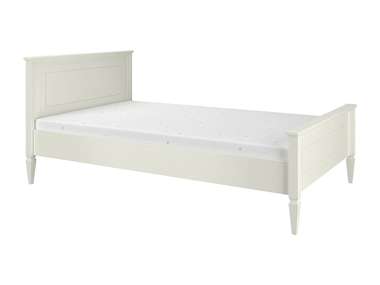 Bed 120x200 inclusief lattenbodem Bellamy Ines Wit
