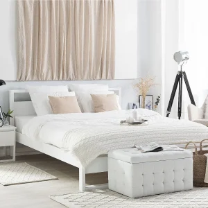 Bed Dennenhout GIULIA 180 x 200 cm Wit