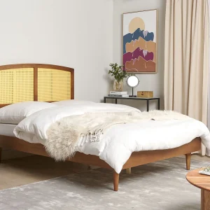 Bed Rotan VARZY 140 x 200 cm Bruin Bed Rotan VARZY 140 x 200 cm Bruin