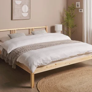 Bed Dennenhout VANNES 180 x 200 cm Lichtbruin Bed Dennenhout VANNES 180 x 200 cm Lichtbruin