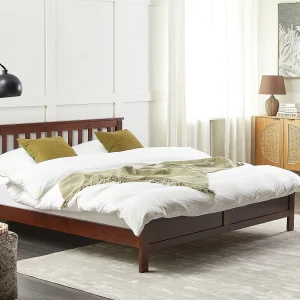 Bed Hout MAYENNE 180 x 200 cm Donkere houtkleur