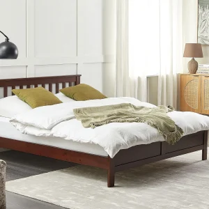 Bed Dennenhout MAYENNE 160 x 200 cm Donkerbruin Bed Dennenhout MAYENNE 160 x 200 cm Donkerbruin