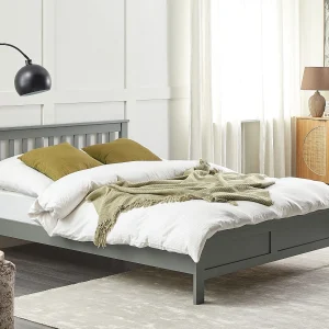 Bed Dennenhout MAYENNE 140 x 200 cm Grijs