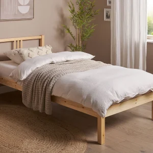 Bed Dennenhout VANNES 90 x 200 cm Lichtbruin Bed Dennenhout VANNES 90 x 200 cm Lichtbruin