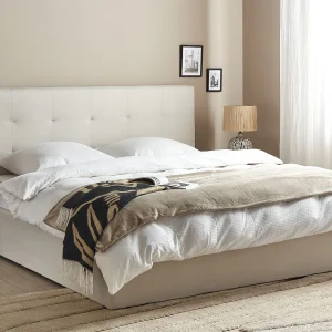 Bed met opbergruimte Stof LORIENT 180 x 200 cm Beige Bed met opbergruimte Stof LORIENT 180 x 200 cm Beige