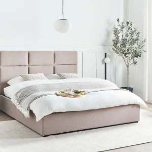Bed met opbergruimte Stof LAGORD 160 x 200 cm Taupe Bed met opbergruimte Stof LAGORD 160 x 200 cm Taupe