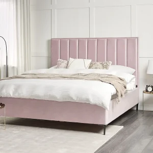 Bed met opbergruimte Fluweel SEZANNE 180 x 200 cm Roze Bed met opbergruimte Fluweel SEZANNE 180 x 200 cm Roze