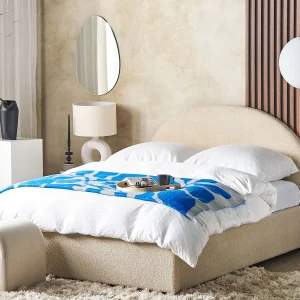 Bed met opbergruimte Bouclé VAUCLUSE 140 x 200 cm Beige Bed met opbergruimte Bouclé VAUCLUSE 140 x 200 cm Beige