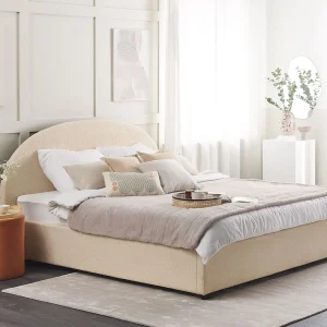 Bed met opbergruimte Bouclé VAUCLUSE 180 x 200 cm Beige Bed met opbergruimte Bouclé VAUCLUSE 180 x 200 cm Beige