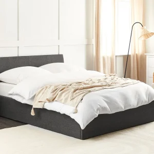 Bed met opbergruimte Stof ORBEY 140 x 200 cm Grijs Bed met opbergruimte Stof ORBEY 140 x 200 cm Grijs
