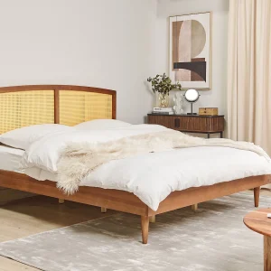 Bed Rotan VARZY 180 x 200 cm Bruin Bed Rotan VARZY 180 x 200 cm Bruin