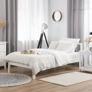 Bed hout wit 90 x 200 cm VANNES Bed hout wit 90 x 200 cm VANNES