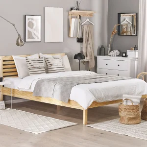 Bed Hout CARNAC 180 x 200 cm Lichtbruin Bed Hout CARNAC 180 x 200 cm Lichtbruin