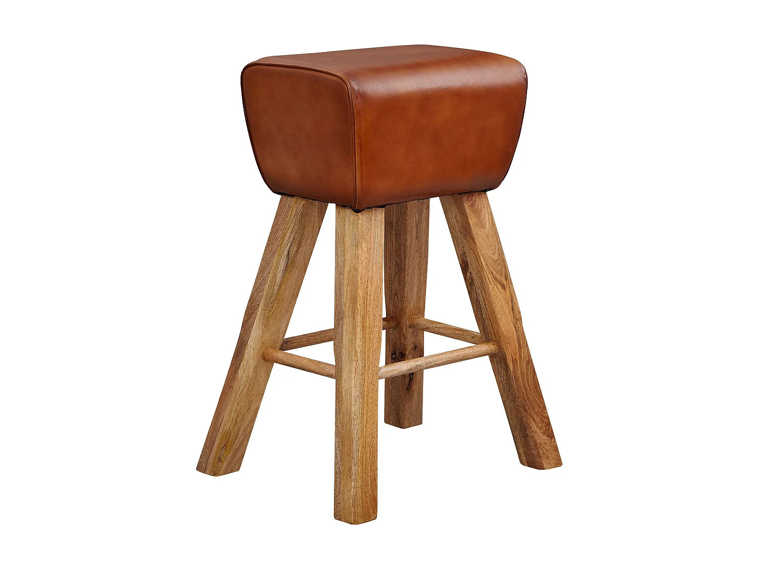 barkruk Turnbock 43x75x43 cm mango massief hout / echt