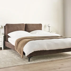 Bed Bouclé MELLE 160 x 200 cm Bruin Bed Bouclé MELLE 160 x 200 cm Bruin