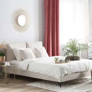 Bed Chenille MELLE 180 x 200 cm Lichtbeige Bed Chenille MELLE 180 x 200 cm Lichtbeige
