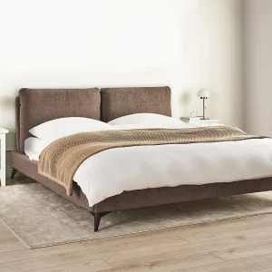 Bed Bouclé MELLE 180 x 200 cm Bruin Bed Bouclé MELLE 180 x 200 cm Bruin