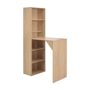 Bartafel met kast 115x59x200 cm eikenkleurig