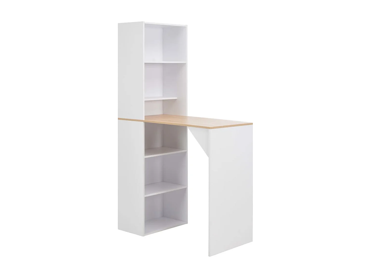Bartafel met kast 115x59x200 cm wit