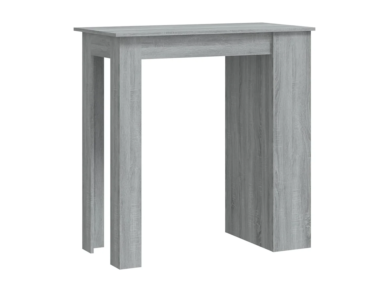 Bartafel met opbergrek 102x50x103,5 cm hout grijs sonoma