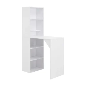 Bartafel met kast 115x59x200 cm wit