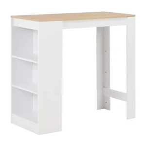 Bartafel met schap 110x50x103 cm wit Bartafel met schap 110x50x103 cm wit