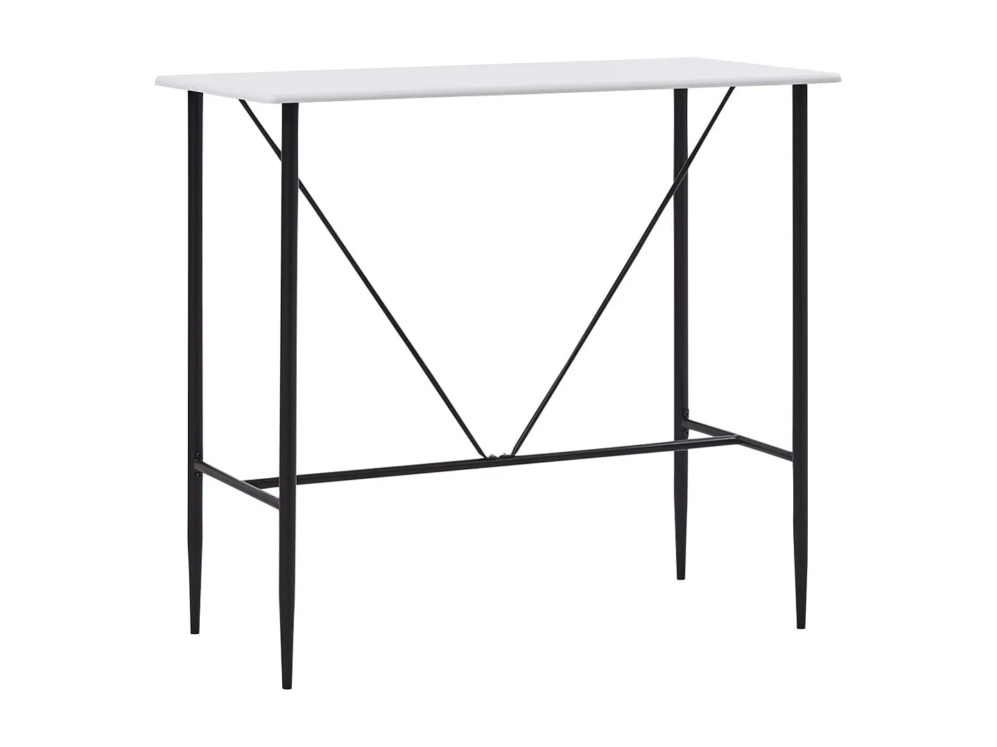 Bartafel 120x60x110 cm MDF wit