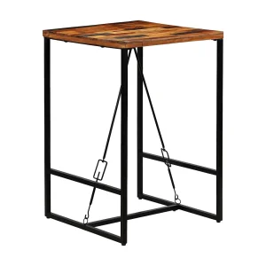 Bartafel 70x70x106 cm massief gerecycled hout