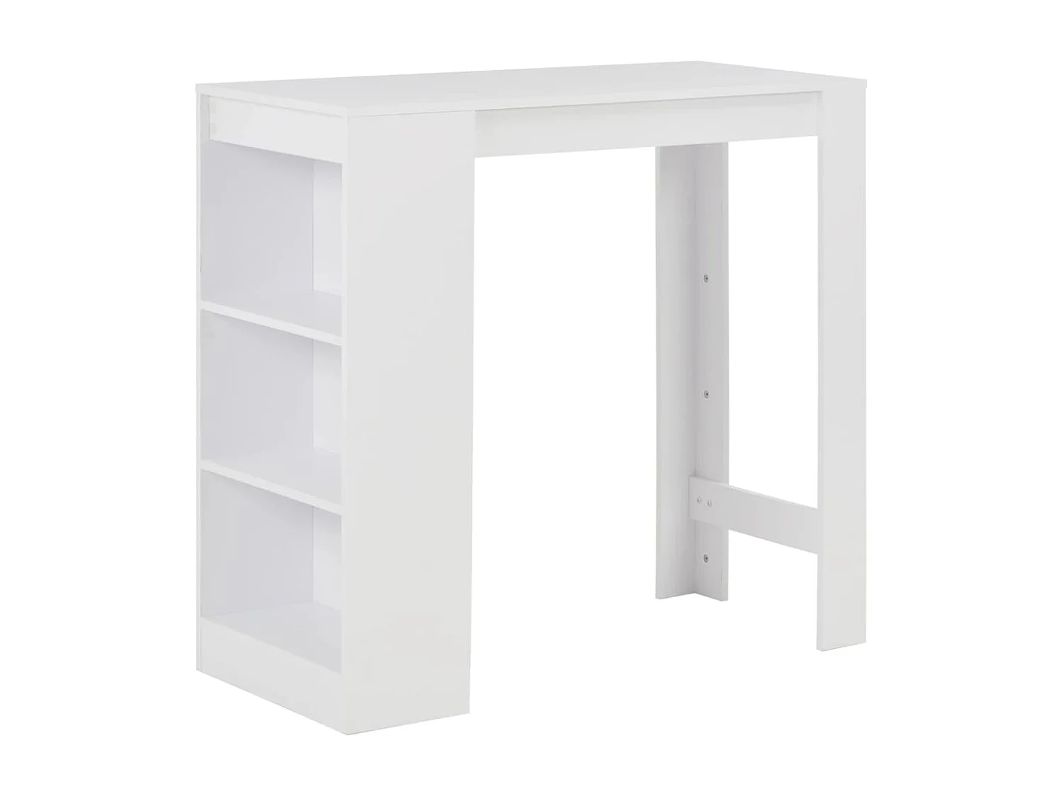 Bartafel met schap 110x50x103 cm wit