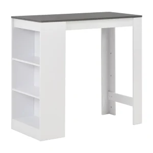 Bartafel met schap 110x50x103 cm wit Bartafel met schap 110x50x103 cm wit