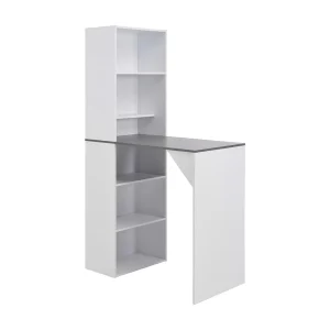 Bartafel met kast 115x59x200 cm wit