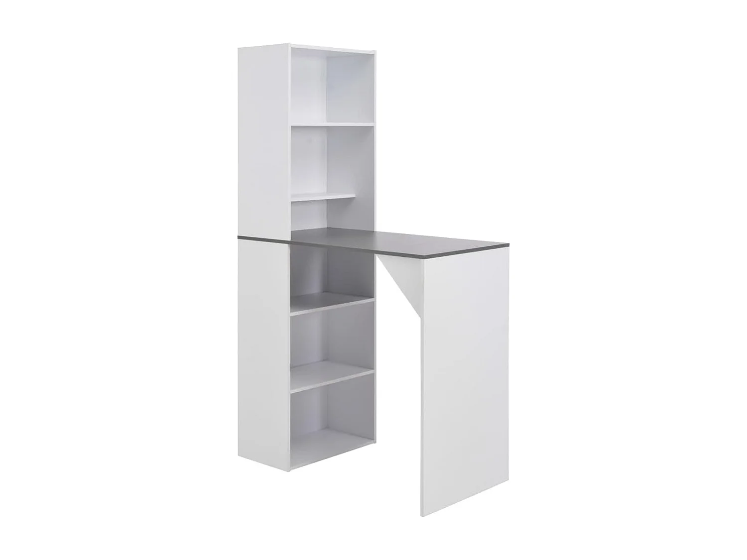 Bartafel met kast 115x59x200 cm wit