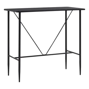 Bartafel 120x60x110 cm MDF zwart Bartafel 120x60x110 cm MDF zwart