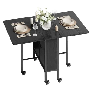 Bealife 3-in-1 Vouwbare Mobiele Eettafel 130×80×74cm Tweezijdig Vouwbaar Ruimtebesparend, Multifunctioneel Bealife 3-in-1 Vouwbare Mobiele Eettafel 130×80×74cm Tweezijdig Vouwbaar Ruimtebesparend, Multifunctioneel