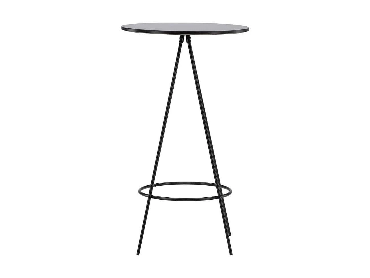 Bistro bartafel Ø60cm zwart.