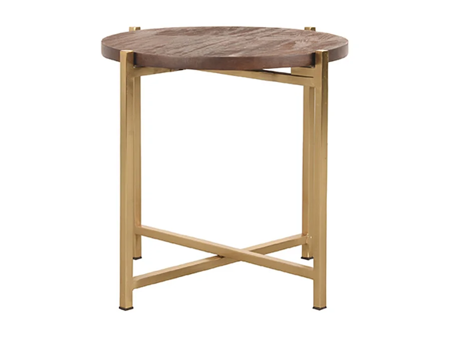 Bijzettafel Dox 40x40x40cm - Espresso - Mangohout