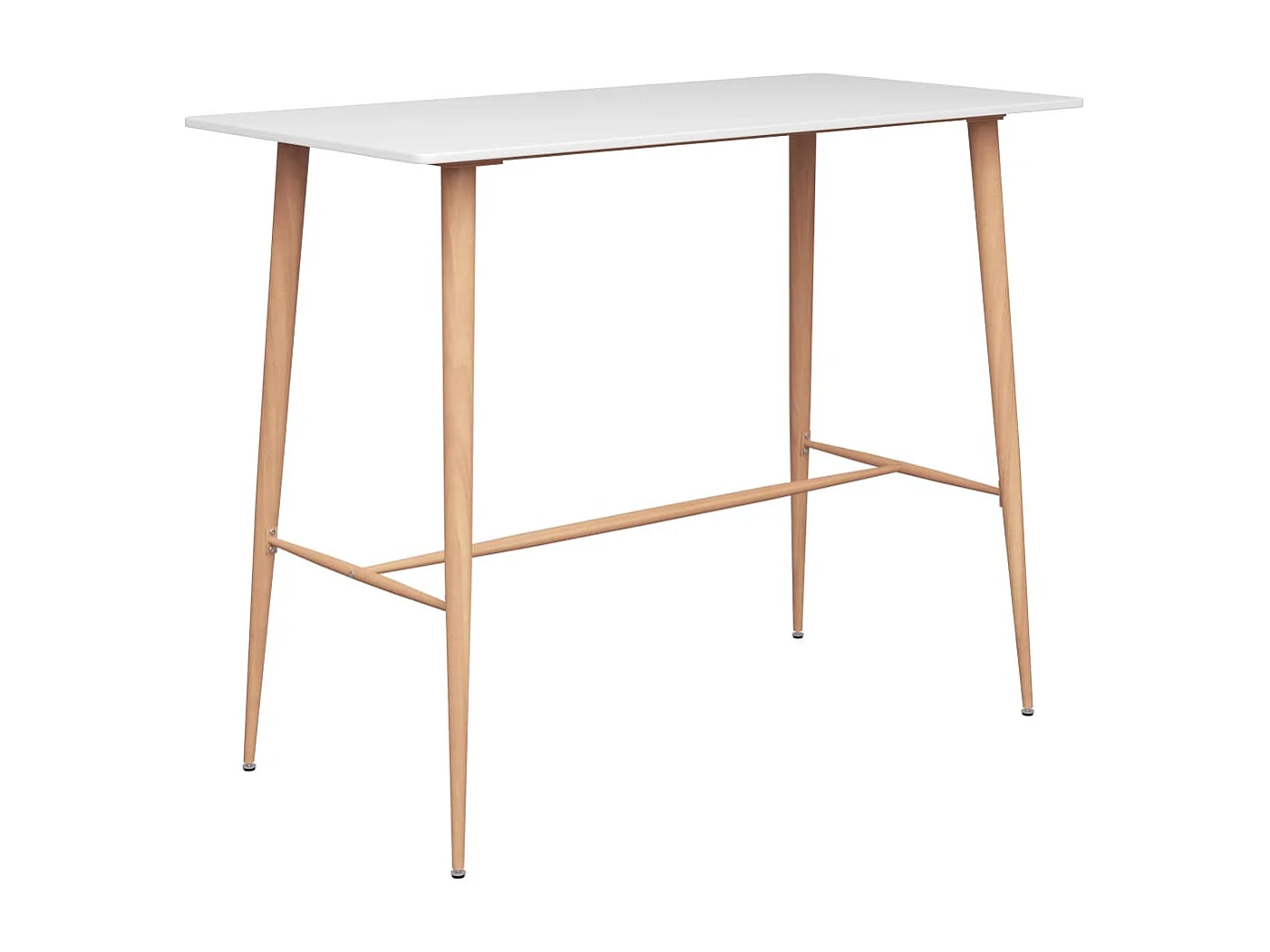 Bartafel 120x60x105 cm wit