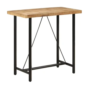 Bartafel 110x55x107 cm massief mangohout en ijzer Bartafel 110x55x107 cm massief mangohout en ijzer