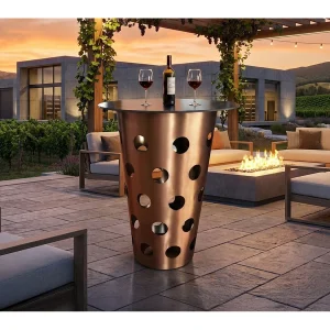 Bartafel – Rosé Metaal – 80 x 80 cm – VINO Bartafel – Rosé Metaal – 80 x 80 cm – VINO
