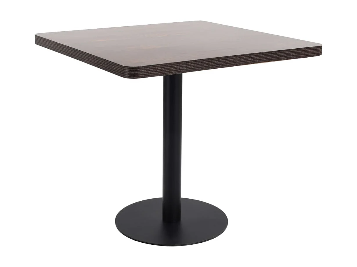 Bistrotafel 80x80 cm MDF donkerbruin